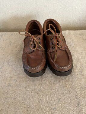 Vintage Kickers Unisex Leather Lennon Boat Shoes Sz 41